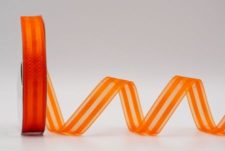 Оранжевая лента с двумя рядами и дизайном "V"_K1753-A20